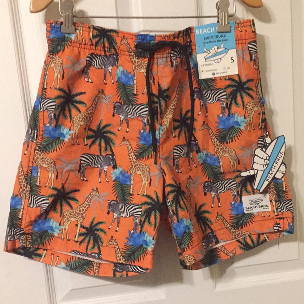 Beach Bros swim trunk shorts men size s new